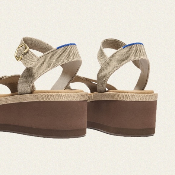 |NWOT| Rothy’s The Criss–Cross Lightweight Wedge Sandal - Picture 3 of 11